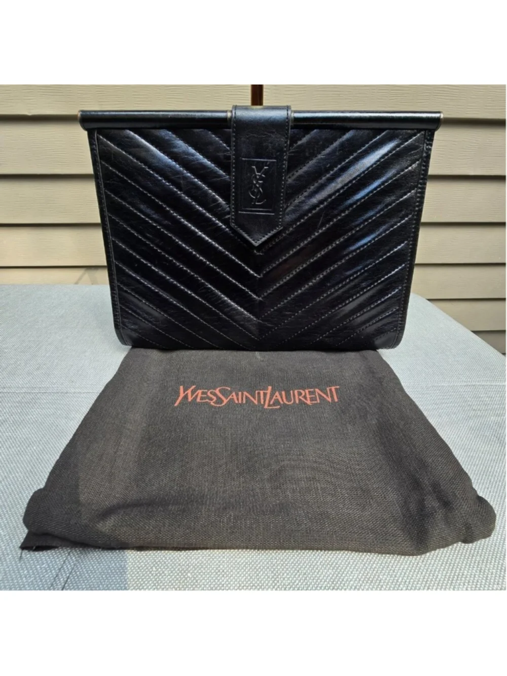 100% Authentic Yves Saint Laurent Vintage Clutch Bag